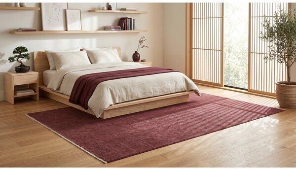Tappeto bordeaux 160x230 cm Puro - ESTE