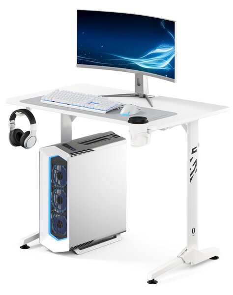 Scrivania da gaming bianca per ufficio X-Mate 100x60x75 cm Diablo Chairs