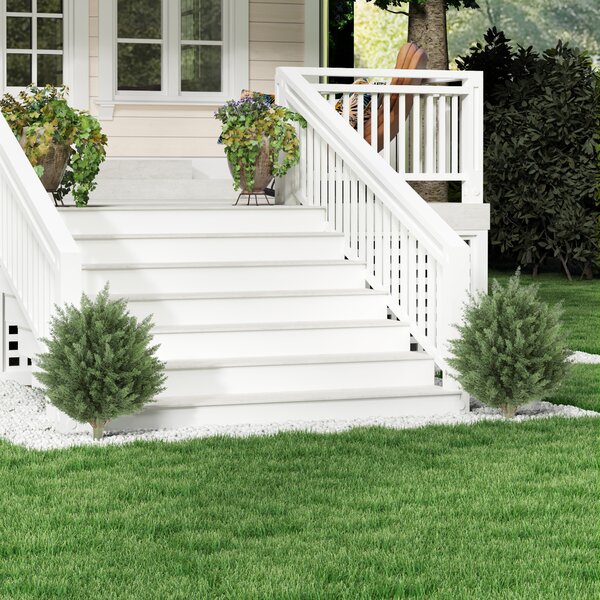 HOMCOM Set da 2 Piante Artificiali, Cipresso UV-resistente con 387 Foglie e Picchetto da Terra, 40x60 cm, Verde | Aosom Italy