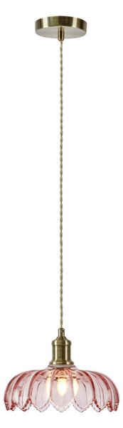 Lampada a sospensione Markslöjd, Kurage, dimmerabile, Rosa / Rosé, Cucina, Vetro