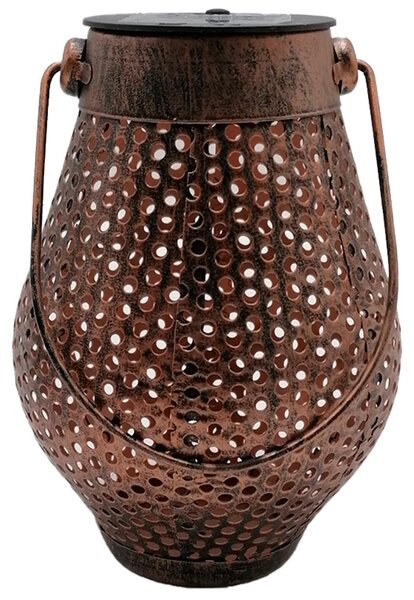 Lanterna solare decorativa effetto ombra vintage DOTY H17cm