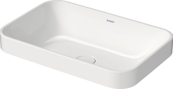 Duravit Happy D.2 Plus Évier à poser, 600x400 mm, rectifié, sans trop-plein, sans trou de robinet établi, 2359601300, 2359601300