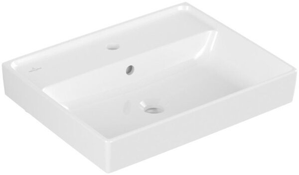 Villeroy & Boch Collaro lavabo, 1 trou pour robinet, avec trop-plein, 550x440mm, 4A3355R1, 4A3355R1