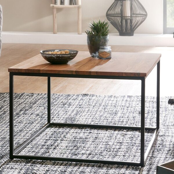 Tavolino 60x60x41 cm tavolino in legno massiccio tavolino da salotto | Wohnling