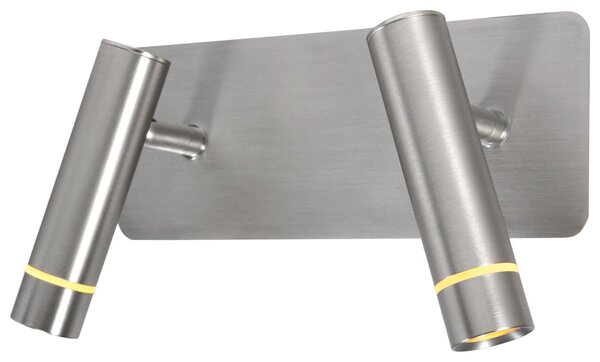 Steinhauer - faretto - Volari - acciaio - plastica metallo - lampada da letto - LED - 4713ST