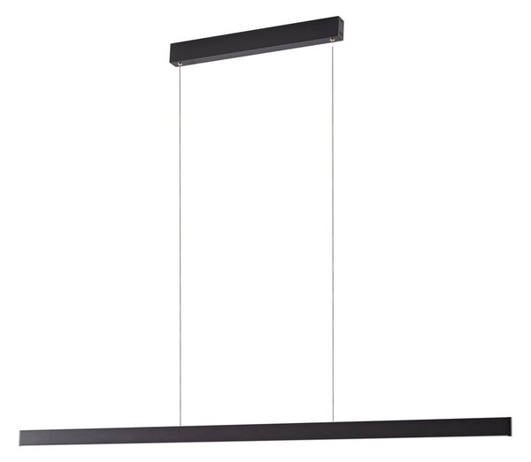 Lampada a sospensione Lucande, Mylosh, dimmerabile, Nero, Sala da pranzo, Alluminio, Moderno