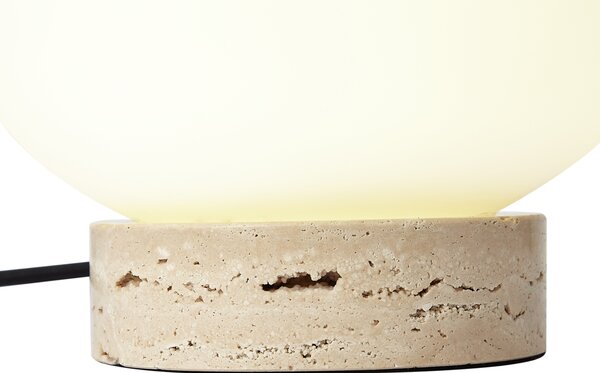 Lampada da tavolo Japandi beige con vetro opale - Sally