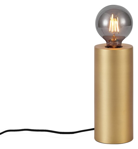 Lampada da tavolo moderna ottone 24 cm - Cylinder