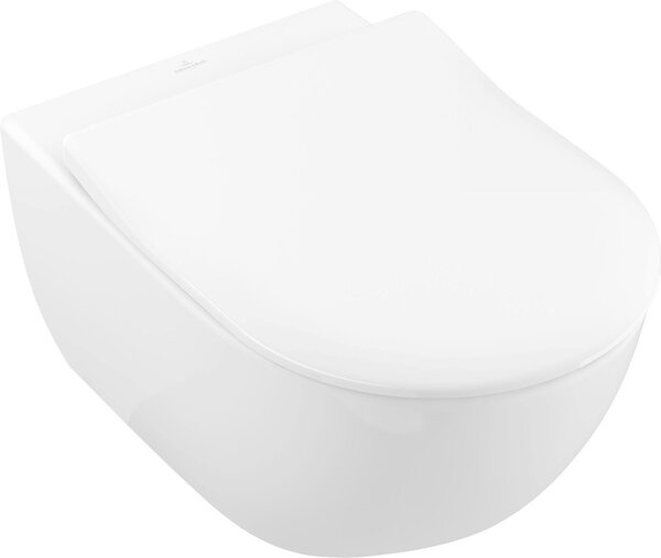 Villeroy & Boch Subway 2.0 WC Combi-Pack, ovale, sortie horizontale, DirectFlush, 370x560x365mm, 5614R2R1, 5614R2R1