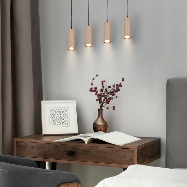 Briloner Lampada a sospensione Ida, dimmerabile, Crema / Ambra, Cucina, Metallo, Moderno, Lampada a sospensione