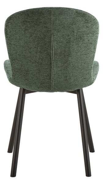 Sedia da pranzo verde scuro Esra – Actona