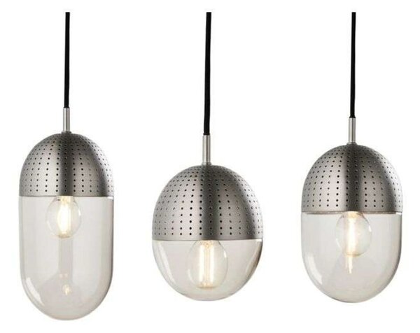 Lampada a sospensione Woud, Nero, Soggiorno, Metallo, Design