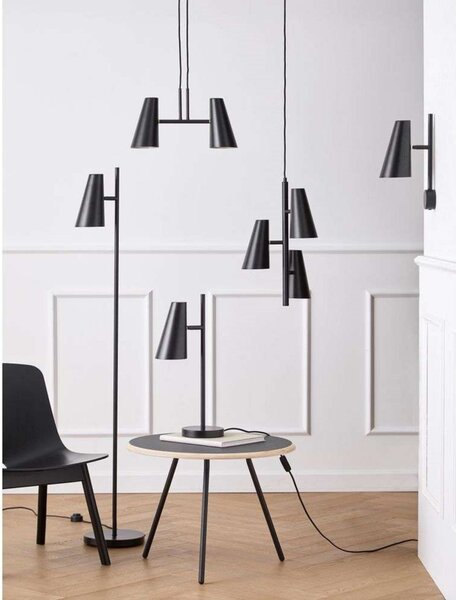 Lampada a sospensione Woud, Nero, Soggiorno, Metallo