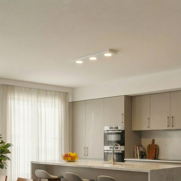Plafoniera soffitto Hero SIGMA, dimmerabile, Bianco / Opale, Corridoio, Metallo, Moderno, Plafoniera