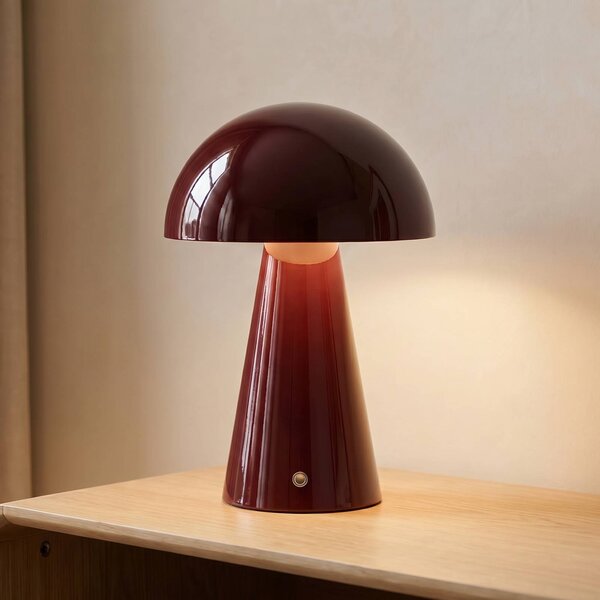 Lampada da tavolo Nevijo Lindby, dimmerabile, Rosso, Soggiorno / Sala da pranzo, Metallo, Moderno, Lampada da tavolo