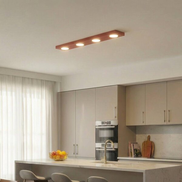 Plafoniera soffitto Hero SIGMA, dimmerabile, Rosso, Corridoio, Metallo, Moderno, Plafoniera