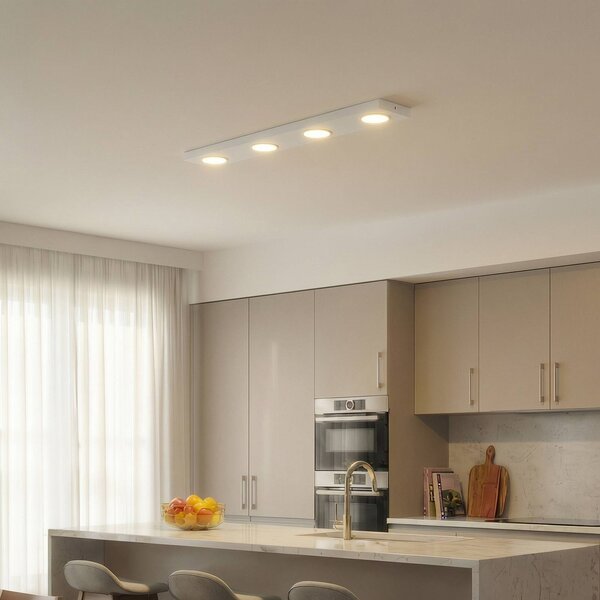 Plafoniera soffitto Hero SIGMA, dimmerabile, Bianco / Opale, Corridoio, Metallo, Moderno, Plafoniera