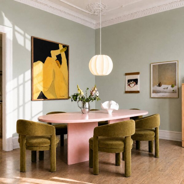 Lampada a sospensione Winslow Lindby, dimmerabile, Bianco / Opale, Soggiorno / Sala da pranzo, Plastica, Scandinavo, Lampada a sospensione