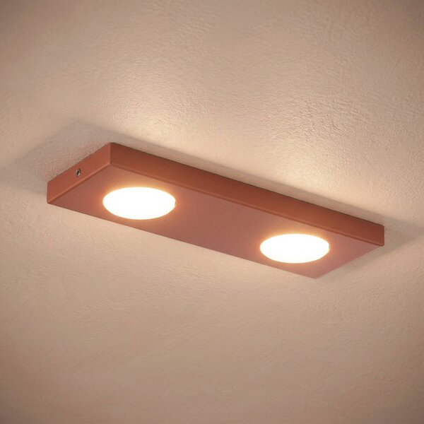 Plafoniera soffitto Hero SIGMA, dimmerabile, Rosso, Corridoio, Metallo, Moderno, Plafoniera