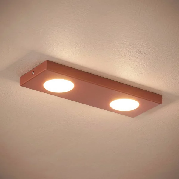 Plafoniera soffitto Hero SIGMA, dimmerabile, Rosso, Corridoio, Metallo, Moderno, Plafoniera