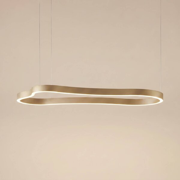 Lampada a sospensione Vikali Lucande, dimmerabile, Ottone / Oro, Soggiorno / Sala da pranzo, Metallo, Moderno, Lampada a sospensione