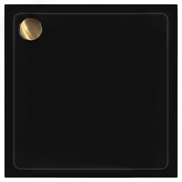 Piatto doccia acrilico Rea Savoy Black 80x80