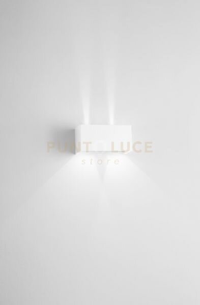 Double cube applique da esterno 20w 1490lm 3000k bianco 20x10cm