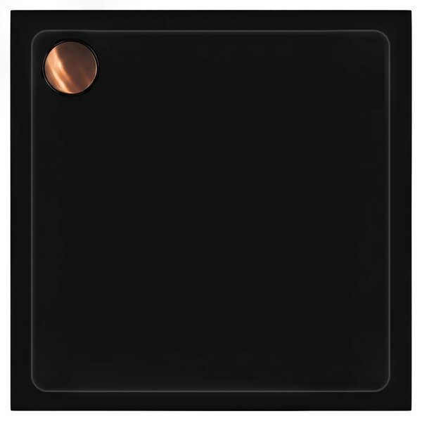 Piatto doccia acrilico Rea Savoy Black 80x80