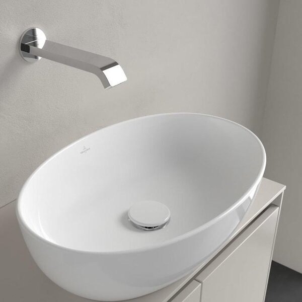 V&B Lavabo da appoggio Artis 48,5x32,5cm, ovale, senza foro per rubinetto, senza sfioratore, bianco