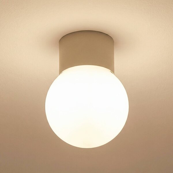 Plafoniera soffitto Hotel Mood 1 SIGMA, dimmerabile, Bianco / Opale, Corridoio, Vetro, Plafoniera