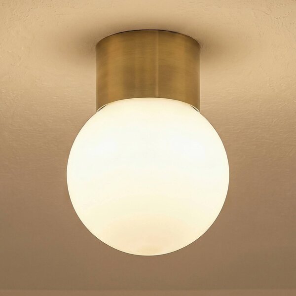 Plafoniera soffitto Hotel Mood 1 SIGMA, dimmerabile, Bianco / Opale, Corridoio, Vetro, Plafoniera