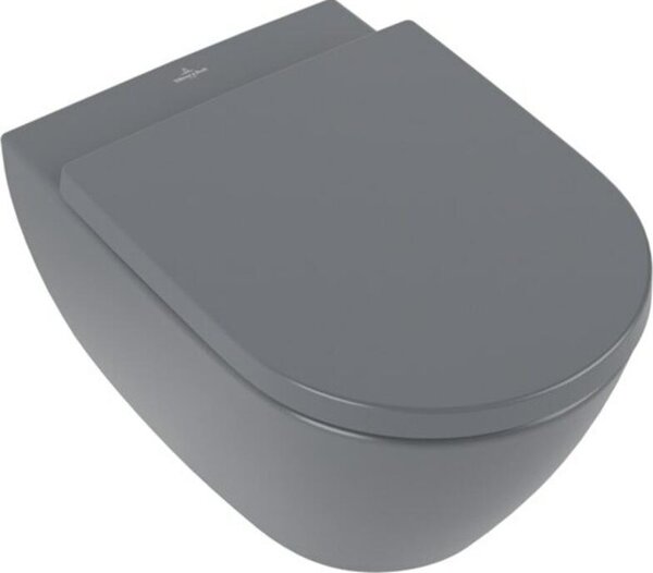 Villeroy & Boch Subway 2.0 WC à fond creux, ovale, sortie horizontale, DirectFlush, 370x560x365mm, 5614R0i4, 5614R0i4