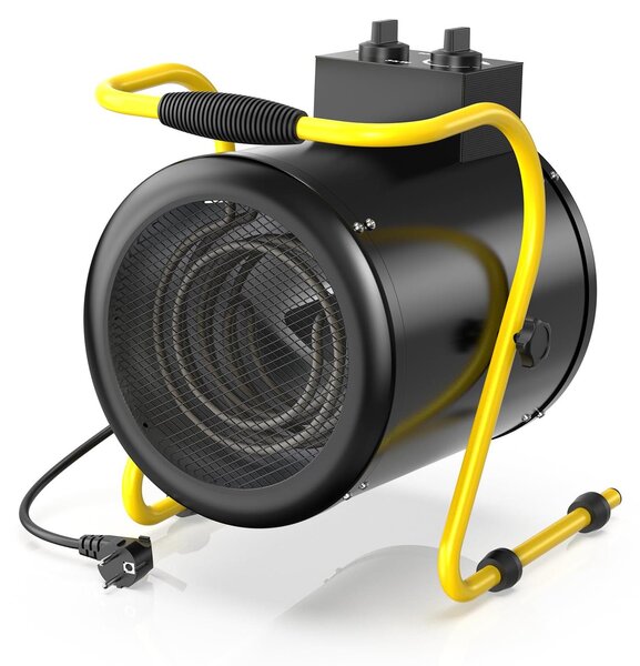 Stufa elettrica a ventola, 3000 W, 230 V, con termostato, 3 livelli di potenza