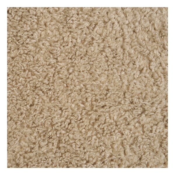 Poltrona marrone chiaro con rivestimento in bouclé Lunaro – House Nordic