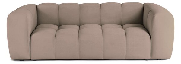 Divano grigio tortora con rivestimento in velluto 225 cm Cube – Bonami Selection