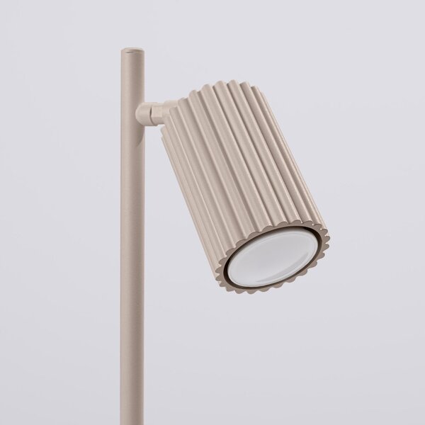 Lampada da tavolo grigio tortora in metallo (altezza totale 43 cm) Gleam – Sollux