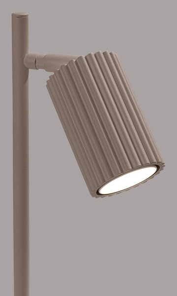 Lampada da tavolo grigio tortora in metallo (altezza totale 43 cm) Gleam – Sollux