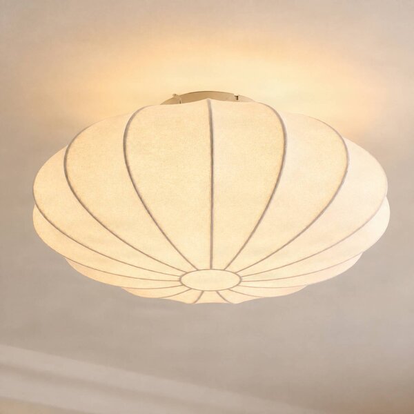 Plafoniera soffitto Cliffort NOLA, dimmerabile, Bianco / Opale, Soggiorno / Sala da pranzo, Tessuto / Stoffa / Seta, Scandinavo, Plafoniera
