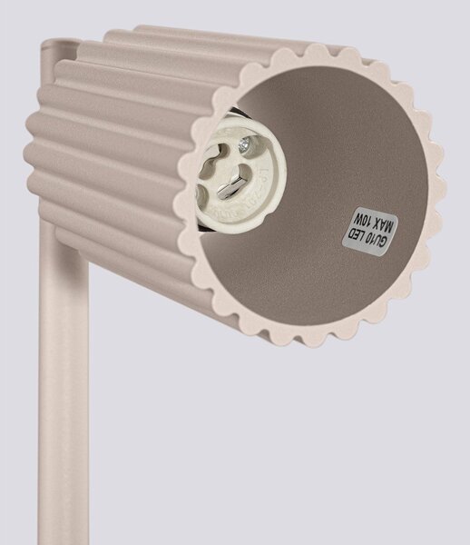 Lampada da tavolo grigio tortora in metallo (altezza totale 43 cm) Gleam – Sollux