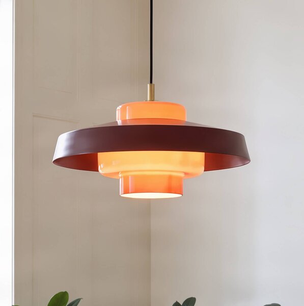 Lampada a sospensione Rico NOLA, Rosso, Soggiorno / Sala da pranzo, Metallo, Design, Lampada a sospensione