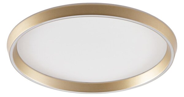 Plafoniera Lucande, Rylan, dimmerabile, Dorato / Ottone, Soggiorno, Metallo, Moderno