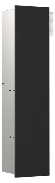 Module WC emco asis pure, montage encastré, charnière de porte à gauche, façade en verre sur toute la longueur, 730x170mm, avec compartiment pour rouleau de réserve, 975528510, 975528510