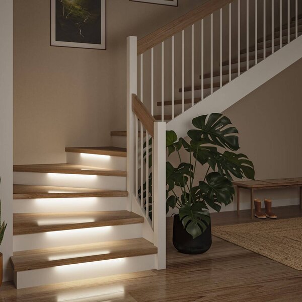 Paulmann Estensione per striscia LED MaxLED Stair 3 x 50 cm 2.700 K Stair, dimmerabile, Bianco / Opale, Corridoio, Rame