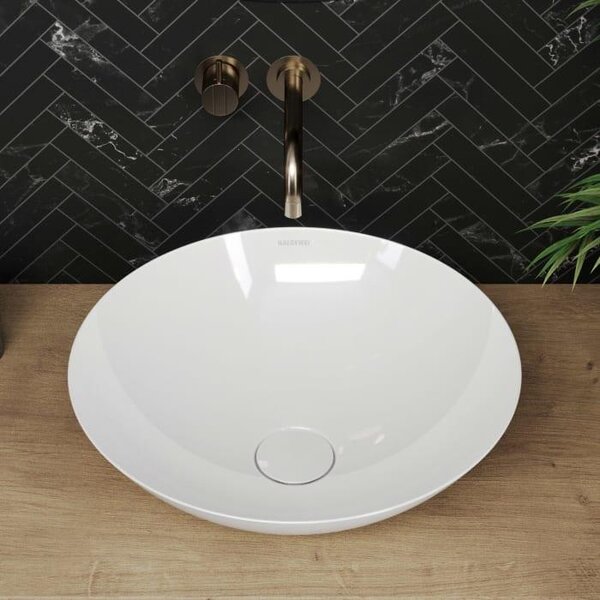 Kaldewei AVELLINO, lavabo da appoggio, modello 3205, diametro 45 cm