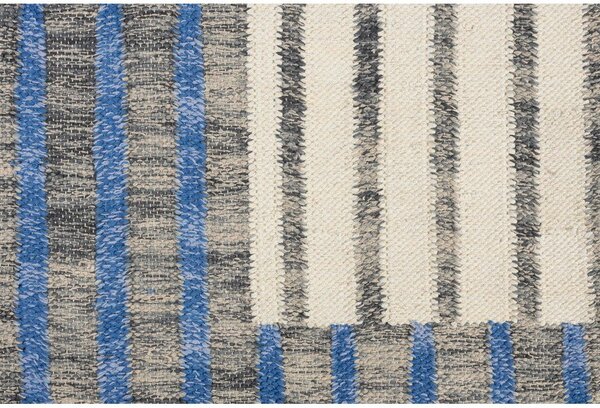 Tappeto blu/marrone in cotone 160x230 cm Hampton – Dutchbone