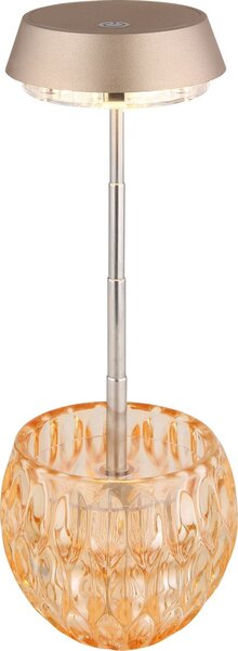 Lampada da tavolo senza fili con batteria ricaricabile touch dimmer Lampada da tavolo in cristallo dimmerabile 58014CH