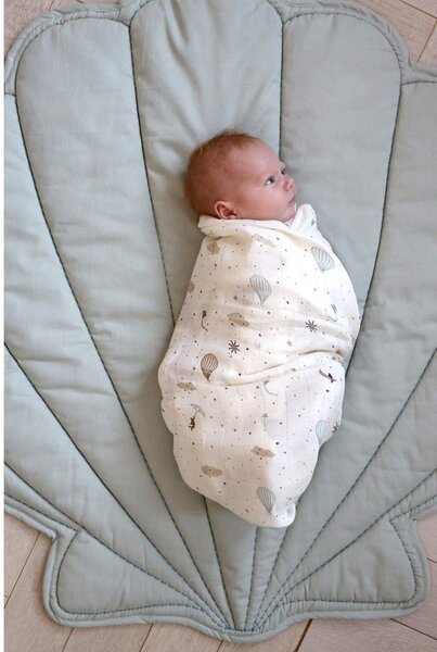 Coperta per bambini avorio in cotone organico confezionata 120x120 cm Dreamland – Cam Cam Copenhagen
