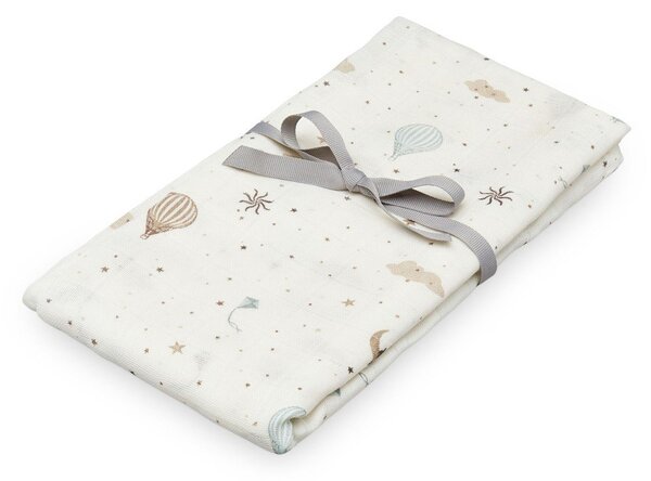 Coperta per bambini avorio in cotone organico confezionata 120x120 cm Dreamland – Cam Cam Copenhagen