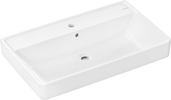 Hansgrohe Xanuia Q lavabo, avec trou pour robinet, avec trop-plein, 800x480mm, blanc, 60225450, 60225450