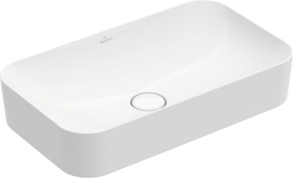 Villeroy & Boch Finion lavabo à poser, sans trop-plein, sans plage de robinetterie, 600x350mm, 414361R1, 414361R1